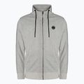 Felpa uomo Pitbull West Coast con cappuccio e zip piccolo logo F.Terry 220 grigio/melange 5