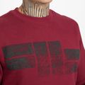 Felpa uomo Pitbull West Coast Crewneck Classic Logo bordeaux 4