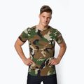 Maglietta Pitbull West Coast Slim Fit Lycra Small Logo woodland camo da uomo