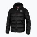 Pitbull West Coast Greyfox Giacca invernale con cappuccio trapuntata nera da uomo 2