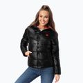 Piumino Pitbull West Coast donna Shine Quilted con cappuccio nero