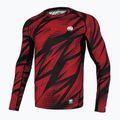 Pitbull Rashguard Dot Camo II a maniche lunghe da uomo, rosso 8