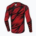 Pitbull Rashguard Dot Camo II a maniche lunghe da uomo, rosso 9