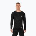 Pitbull West Coast Net Camo 2 Rashguard nero camo da uomo a maniche lunghe