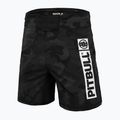 Pantaloncini da grappling Pitbull West Coast da uomo Grappling 3 Net Camo Hilltop 2 nero