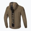 Felpa da uomo Pitbull West Coast Hermes con cappuccio e zip marrone coyote 2