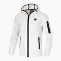 Felpa con cappuccio e zip Pitbull West Coast Hermes da uomo, bianco sporco 3