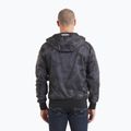Pitbull Athletic Logo Uomo Giacca in nylon con cappuccio nero mimetico 3