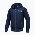 Pitbull Athletic Logo Uomo Giacca in nylon con cappuccio blu scuro 6