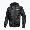 Uomo Pitbull Athletic Hilltop Giacca di nylon con cappuccio nero 6