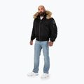 Pitbull West Coast Harvest Uomo Giacca invernale bomber con cappuccio nero 2