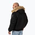 Pitbull West Coast Harvest Uomo Giacca invernale bomber con cappuccio nero 3