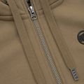 Felpa da donna Pitbull West Coast Zip Hilltop con cappuccio marrone coyote 3