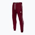 Pitbull West Coast Trackpants uomo Tape Logo Terry Group bordeaux 3