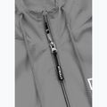 Uomo Pitbull West Coast Athletic Logo Giacca di nylon con cappuccio grigio chiaro 4