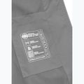 Uomo Pitbull West Coast Athletic Logo Giacca di nylon con cappuccio grigio chiaro 8