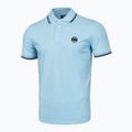 Polo Pitbull West Coast Uomo Pique Stripes Regular blu chiaro 4
