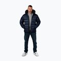 Pitbull Barles Ribstop Uomo Giacca invernale imbottita con cappuccio blu scuro 2