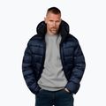 Pitbull Barles Ribstop Uomo Giacca invernale imbottita con cappuccio blu scuro 4