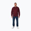 Felpa uomo Pitbull Small Logo Crewneck bordeaux 2