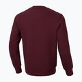 Felpa uomo Pitbull Small Logo Crewneck bordeaux 2