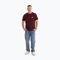 Maglietta Pitbull Small Logo da uomo, bordeaux scuro 2