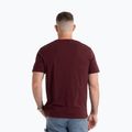 Maglietta Pitbull Small Logo da uomo, bordeaux scuro 3