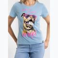 Maglietta da donna blu chiaro Pitbull Synglasses Dog 4