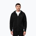 Felpa con zip e cappuccio Pitbull Dogwood da uomo, nero