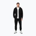 Felpa con zip e cappuccio Pitbull Dogwood da uomo, nero 2