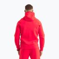 Felpa con cappuccio e zip Pitbull Dogwood da uomo, colore fluo/rosso 3