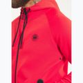 Felpa con cappuccio e zip Pitbull Dogwood da uomo, colore fluo/rosso 5