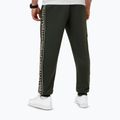 Pantaloni da ginnastica Pitbull Uomo Tape Logo Terry Group verde antico 2