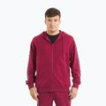 Felpa con cappuccio e zip Pitbull Tape Nugget Uomo bordeaux