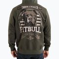 Felpa con cappuccio e zip Pitbull Troublemaker da uomo, verde antico 3