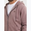Felpa con zip e cappuccio Pitbull Lancaster 2 da uomo, lavaggio bordeaux 4