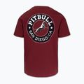 Maglietta Pitbull San Diego CA nera bordeaux da uomo 5