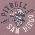Maglietta Pitbull Shkull Logo da uomo, bordeaux polveroso 3