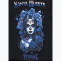 Maglietta Pitbull donna Santa Muerte Blue nero 8