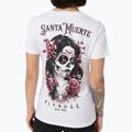 Maglietta Pitbull Santa Muerte donna Rosa bianco 3