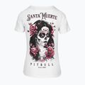 Maglietta Pitbull Santa Muerte donna Rosa bianco 4