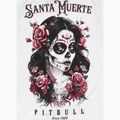 Maglietta Pitbull Santa Muerte donna Rosa bianco 8