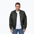 Giacca da uomo Pitbull Hacket Washed Bomber dark green