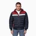 Giacca invernale da uomo Pitbull Rubio Quilted Hooded dark navy/red