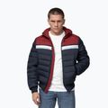 Giacca invernale da uomo Pitbull Rubio Quilted Hooded dark navy/red 4