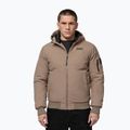 Giacca invernale uomo Pitbull Balboa 2 Hooded dark sand