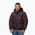 Giacca invernale da uomo Pitbull Dillon Quilted Hooded burgundy