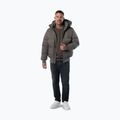 Giacca invernale da uomo Pitbull Patton Quilted Hooded taupe 2