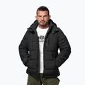 Giacca invernale da uomo Pitbull Piedmont Quilted Hooded black