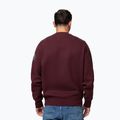 Felpa uomo Pitbull Norton Crewneck dark burgundy 3